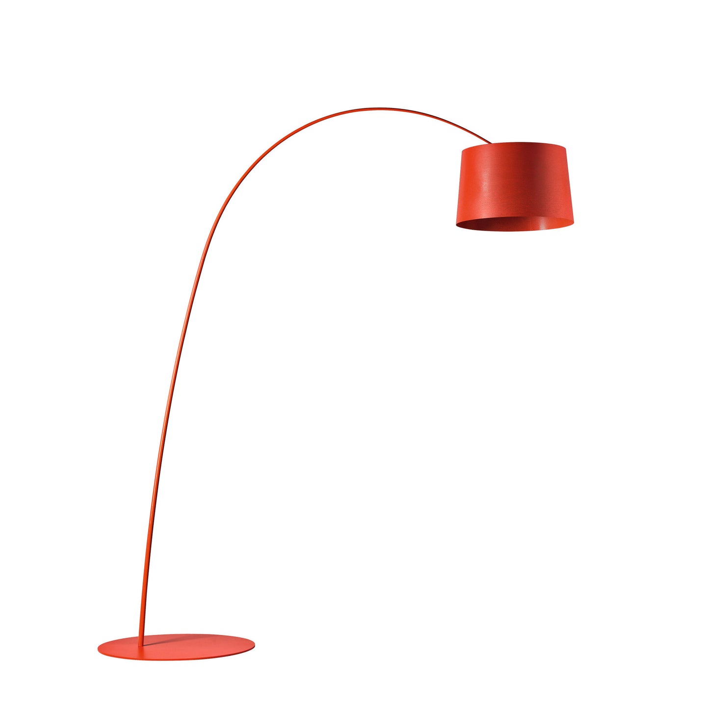 Twiggy - Composite Material Arc floor Lamp With Metal Base by Foscarini #Crimson