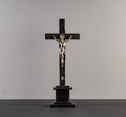 Cross with Jesus Christ, Metal and Wood-VLO-1081780