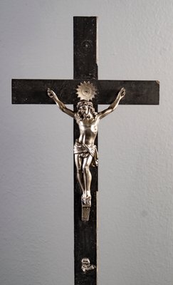 Cross with Jesus Christ, Metal and Wood-VLO-1081780