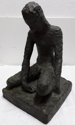 Crouching Male Nude Sculpture by Gustav Hagemann, 1933-HOI-748854