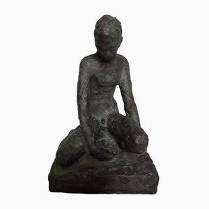 Crouching Male Nude Sculpture by Gustav Hagemann, 1933-HOI-748854