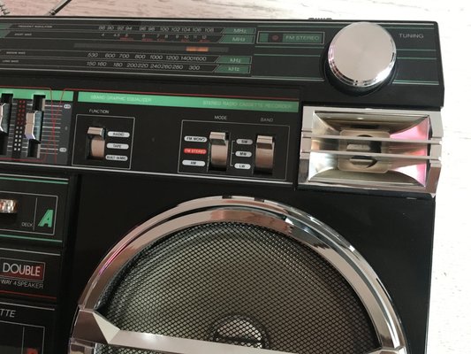 Crovn Radio & Stereo with Cassette Recorder, 1980s-WQQ-991295