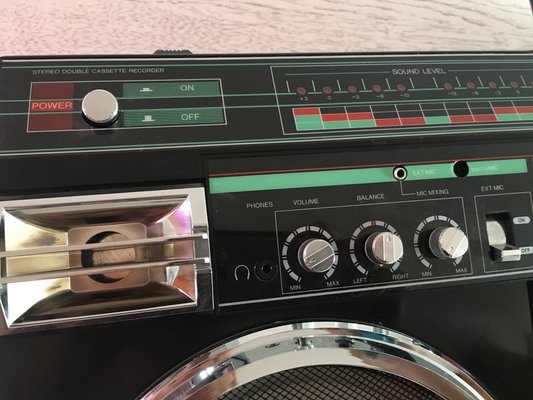 Crovn Radio & Stereo with Cassette Recorder, 1980s-WQQ-991295