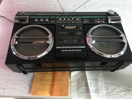 Crovn Radio & Stereo with Cassette Recorder, 1980s-WQQ-991295