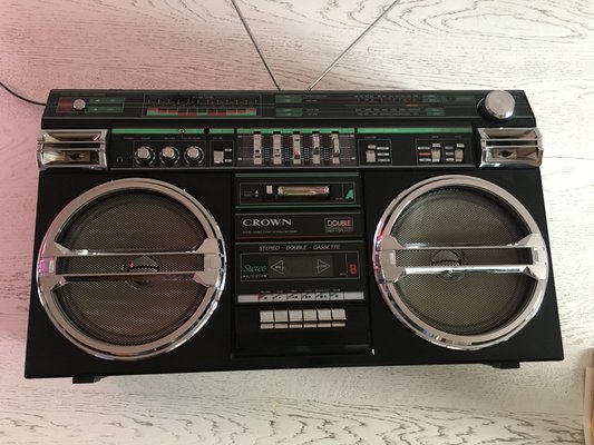 Crovn Radio & Stereo with Cassette Recorder, 1980s-WQQ-991295