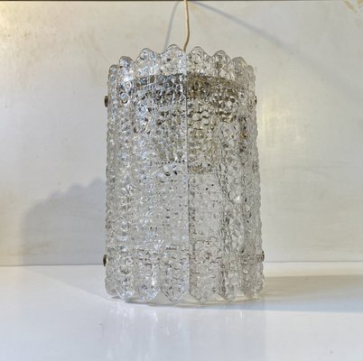 Crystal and Brass Pendant Lamp by Carl Fagerlund for Orrefors, 1960s-LCR-1816411