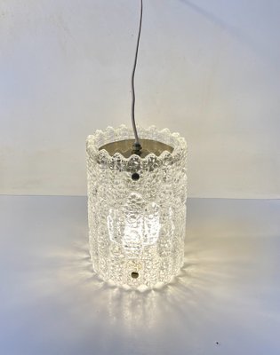 Crystal and Brass Pendant Lamp by Carl Fagerlund for Orrefors, 1960s-LCR-1816411