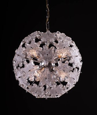 Crystal and Chrome Sputnik Chandelier by Paolo Venini for VeArt, 1960s-DEK-547318