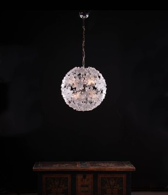 Crystal and Chrome Sputnik Chandelier by Paolo Venini for VeArt, 1960s-DEK-547318