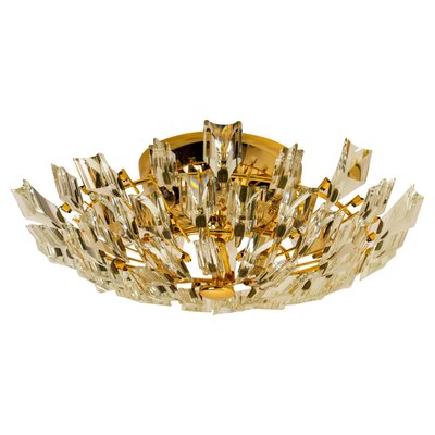 Crystal and Gilded Flush Mount or Sconce by Oscar Torlasco for Stilkronen-VDW-1076473