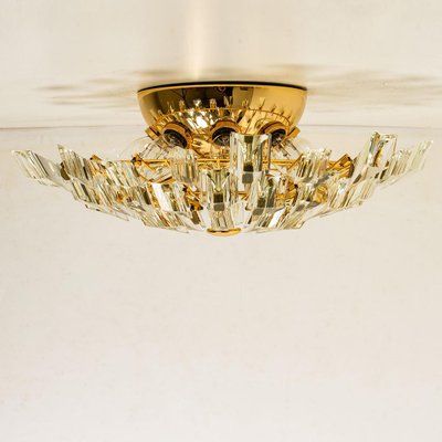 Crystal and Gilded Flush Mount or Sconce by Oscar Torlasco for Stilkronen-VDW-1076473