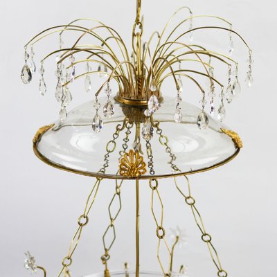 Crystal and Ormolu Mounted 2-Light Lantern, Russia, Early 19th Century-WMV-1767230