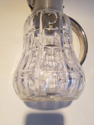 Crystal and Silver-Plated Metal Jug-EHL-830277