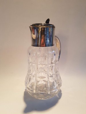 Crystal and Silver-Plated Metal Jug-EHL-830277