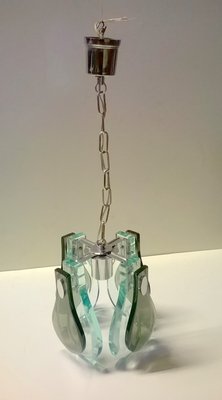 Crystal Art Glass Pendant Lamp, 1970s-EI-159553