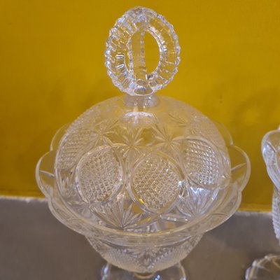 Crystal Bonbonnières from Royal Crystal Rock, Italy, 1980s, Set of 2-VHW-1803180