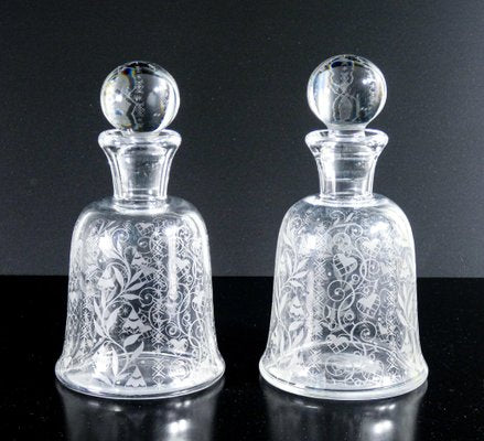 Crystal Bottles from Baccarat, 1940s, Set of 2-OJE-1719736