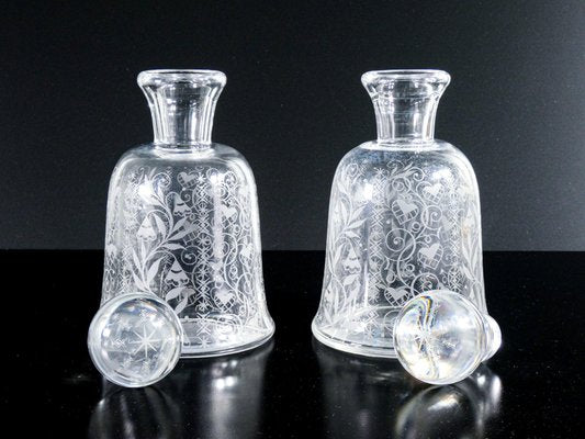 Crystal Bottles from Baccarat, 1940s, Set of 2-OJE-1719736