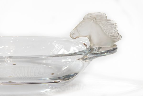 Crystal Bowls Decorated with Horse Heads from Sevres, 1970s, Set of 2-ZVH-821583