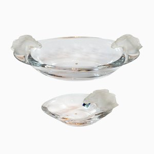 Crystal Bowls Decorated with Horse Heads from Sevres, 1970s, Set of 2-ZVH-821583