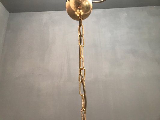 Crystal Brass Chandelier, 1970s-JJC-666967