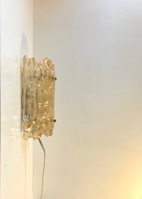 Crystal & Brass Sconce by Carl Fagerlund for Orrefors, 1960s-LCR-883322