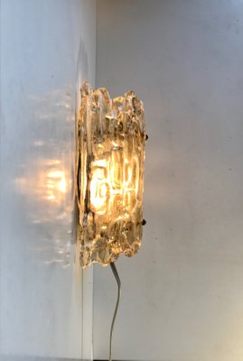 Crystal & Brass Sconce by Carl Fagerlund for Orrefors, 1960s-LCR-883322