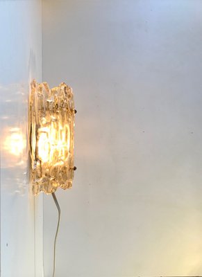 Crystal & Brass Sconce by Carl Fagerlund for Orrefors, 1960s-LCR-883322