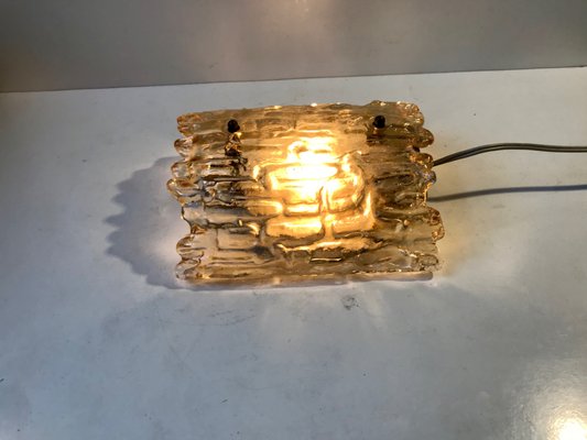 Crystal & Brass Sconce by Carl Fagerlund for Orrefors, 1960s-LCR-883322