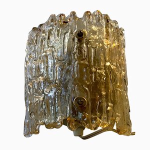 Crystal & Brass Sconce by Carl Fagerlund for Orrefors, 1960s-LCR-883322