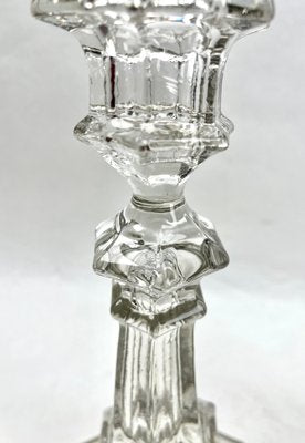 Crystal Candlesticks from Val Saint Lambert, Belgium, 1900s, Set of 2-MJY-1769406