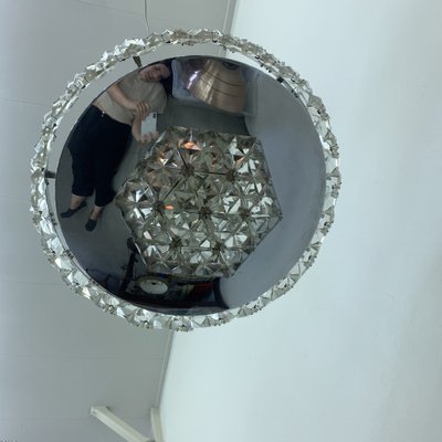 Crystal Ceiling Lamp from Kinkeldey, 1970s-BGP-1765699