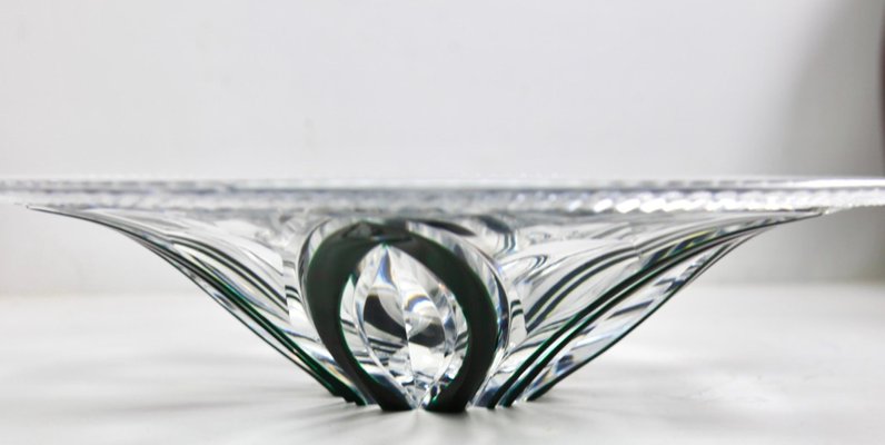 Crystal Centerpiece Fruits Bowl Cut to Clear from Val Saint Lambert, 1950-MJY-1394560