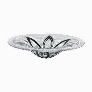 Crystal Centerpiece Fruits Bowl Cut to Clear from Val Saint Lambert, 1950-MJY-1394560