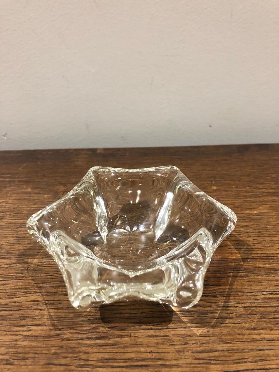 Crystal Champagne Color Bowl from Daum, 1950s