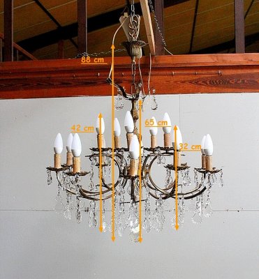 Crystal Chandelier, 1950s-RVK-749201