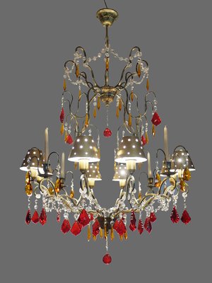 Crystal Chandelier from Residence Accessoires, 1980s-DEK-553575