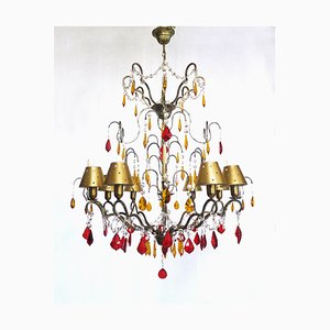 Crystal Chandelier from Residence Accessoires, 1980s-DEK-553575