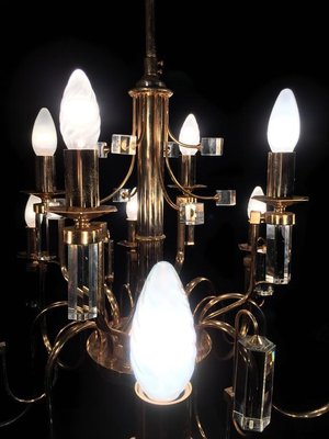 Crystal Chandelier from Sciolari, 1970s-MBH-1032195