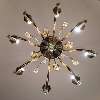 Crystal Chandelier from Sciolari, 1970s-MBH-1032195