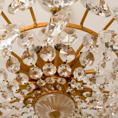 Crystal Chandelier in Brass and Crystal Glass from Bakalowits & Söhne, 1960s-VDW-829108