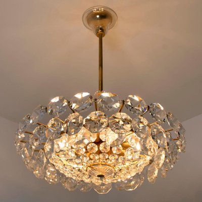 Crystal Chandelier in Brass and Crystal Glass from Bakalowits & Söhne, 1960s-VDW-829108