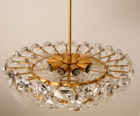 Crystal Chandelier in Brass and Crystal Glass from Bakalowits & Söhne, 1960s-VDW-829108