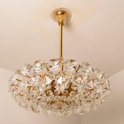 Crystal Chandelier in Brass and Crystal Glass from Bakalowits & Söhne, 1960s-VDW-829108