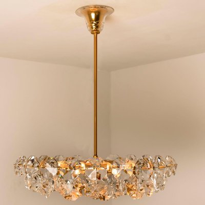 Crystal Chandelier in Brass and Crystal Glass from Bakalowits & Söhne, 1960s-VDW-829108