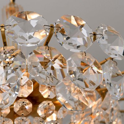 Crystal Chandelier in Brass and Crystal Glass from Bakalowits & Söhne, 1960s-VDW-829108