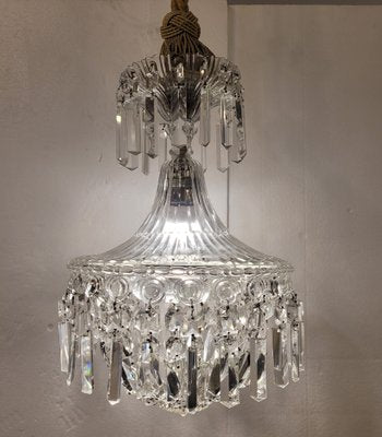 Crystal Chandelier, Italy, 1940s-NUC-1764769