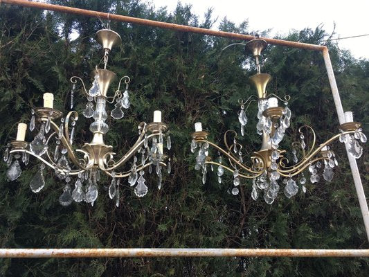 Crystal Chandeliers, 1960s, Set of 2-WQQ-623735