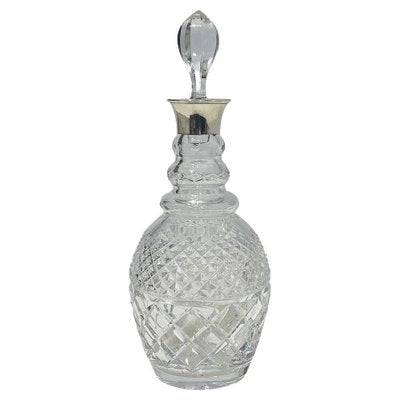 Crystal Decanter with Silver Neck Mount by Vander, London, 1974-UCH-1813213