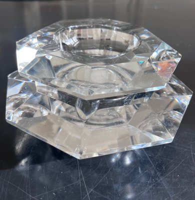 Crystal Diamond Ashtrays from Val Saint Lambert, 1970s, Set of 2-AVC-1452770